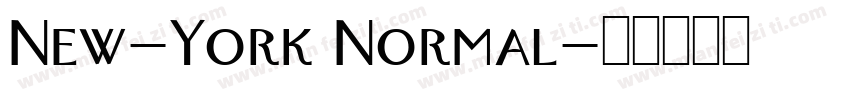 New-York Normal字体转换